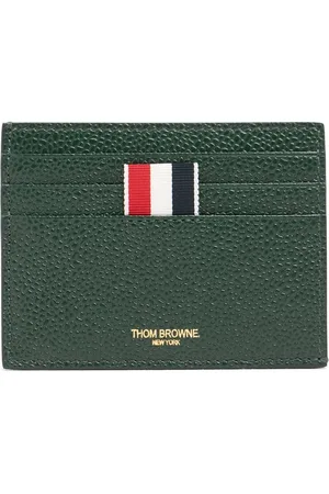 Thom Browne Tarjetero De Piel