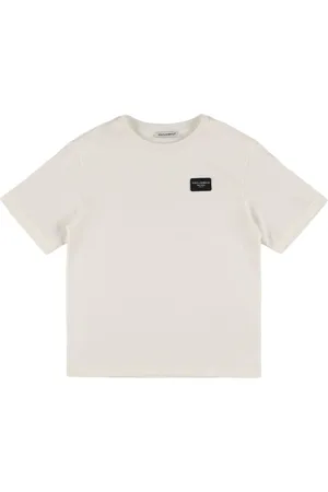 Dolce & Gabbana Camiseta De Jersey De Algodón Con Logo