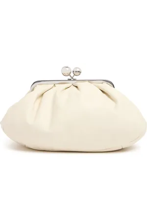 Max Mara Clutch Cubico De Piel