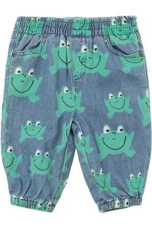 Stella McCartney Pantalones De Algodón Chambray