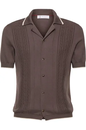 Brunello Cucinelli Camisa De Algodón