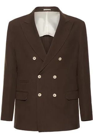 Brunello Cucinelli Blazer Cruzado De Lino