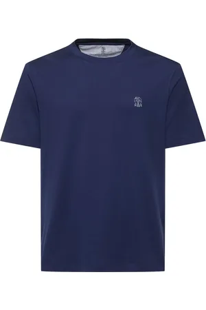 Brunello Cucinelli Camiseta De Jersey De Algodón Con Logo