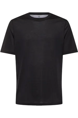 Brunello Cucinelli Camiseta De Jersey De Algodón Y Seda