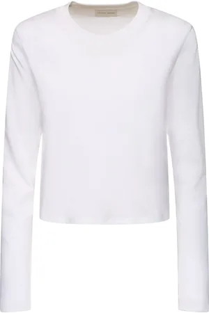 Loulou Studio Camiseta De Algodón Orgánico Con Manga Larga