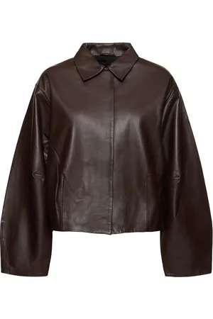 St Agni Chaqueta Cocoon De Piel