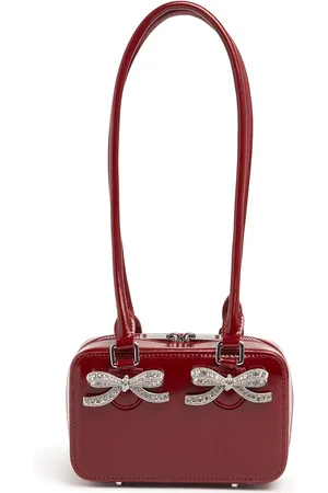 Self-Portrait Bolso Squared Bow De Piel