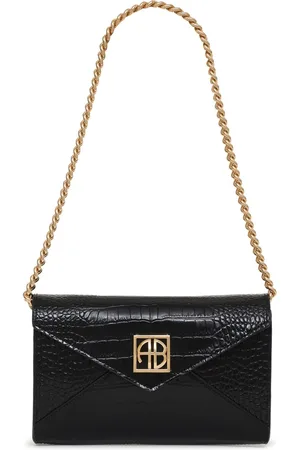ANINE BING Clutch Elly De Piel Efecto Cocodrilo