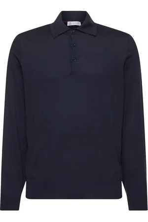 Brunello Cucinelli Polo Manga Larga De Algodón