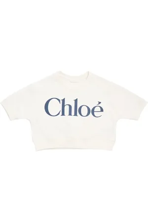 Chloé Sudadera Corta De Algodón Con Logo