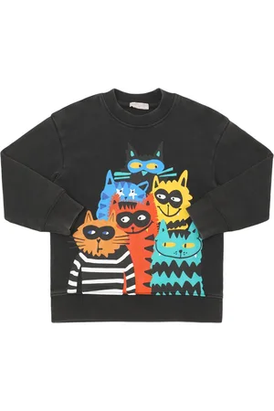 Stella McCartney Sudadera De Algodón Con Cuello Redondo