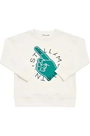 Stella McCartney Sudadera De Algodón Con Cuello Redondo