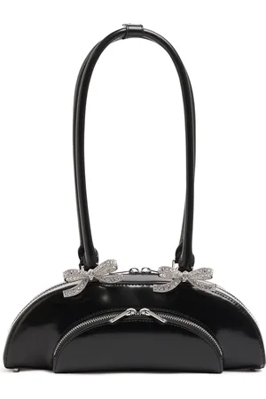 Self-Portrait Bolso Pequeño Curved De Piel