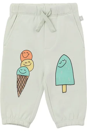 Stella McCartney Pantalones Deportivos De Algodón Con Estampado