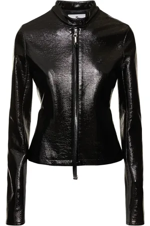 Courrèges Chaqueta De Vinilo Con Cremallera