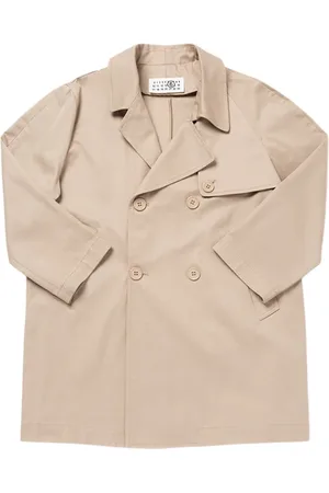 Maison Margiela Abrigo De Gabardina De Algodón