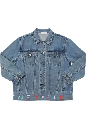 Stella McCartney Chaqueta De Denim De Algodón Con Bordados