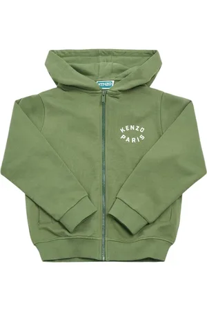 Kenzo Sudadera De Algodón Estampada Con Capucha