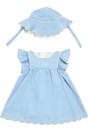 Chloé Vestido Y Sombrero De Algodón Cambray Orgánico