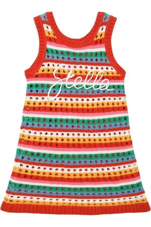 Stella McCartney Vestido De Punto De Algodón Bordado