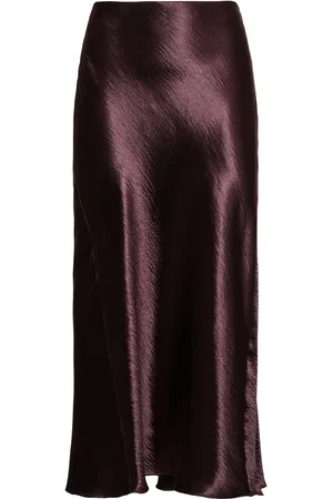 Tory Burch Falda Midi De Satén