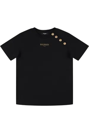 Balmain Camiseta De Jersey De Algodón Estampada