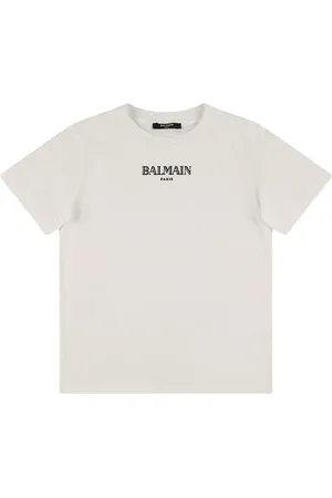 Balmain Camiseta De Jersey De Algodón Estampada