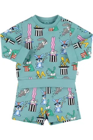 Stella McCartney Sudadera Y Shorts De Algodón Estampado