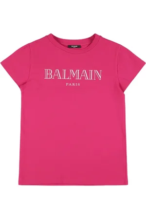 Balmain Camiseta De Jersey De Algodón Estampada