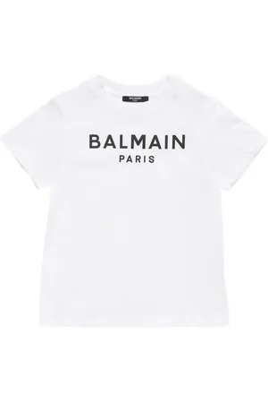 Balmain Camiseta De Jersey De Algodón Estampada