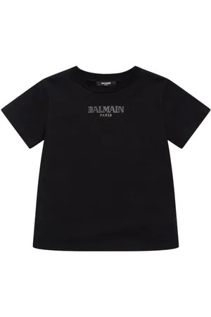 Balmain Camiseta De Jersey De Algodón Con Decoraciones
