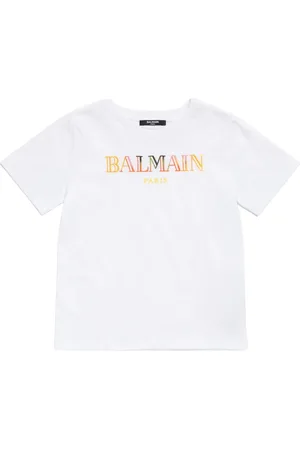 Balmain Camiseta De Jersey De Algodón Estampada