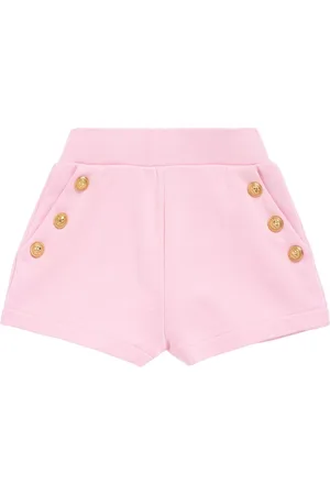 Balmain Shorts Deportivos De Algodón