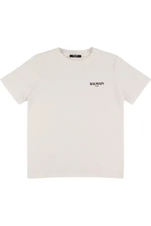 Balmain Camiseta De Jersey De Algodón Estampada