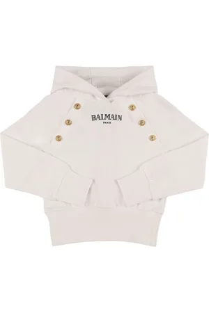 Balmain Sudadera De Algodón Con Capucha