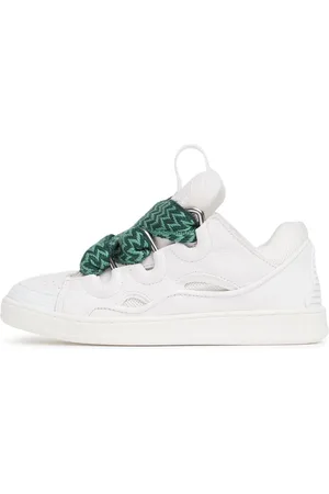 Lanvin Sneakers Curb De Piel Con Cordones
