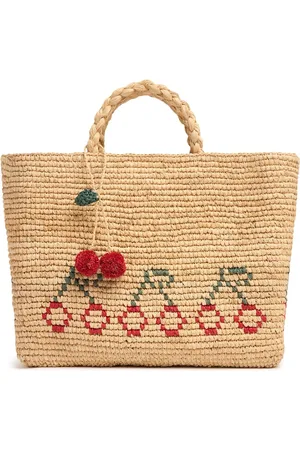 BONPOINT Bolso Tote De Rafia