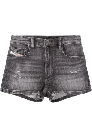 Diesel Shorts De Denim De Algodón Stretch