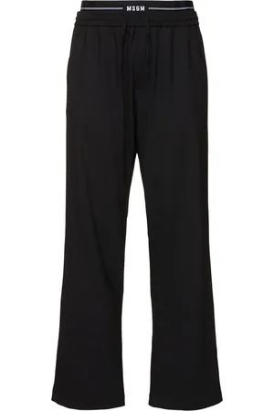 Msgm Pantalones De Mezcla De Lana