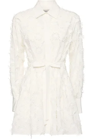 Msgm Vestido Mini De Mezcla De Algodón