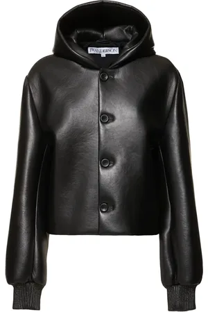 J.W.Anderson Chaqueta Corta De Piel Con Capucha