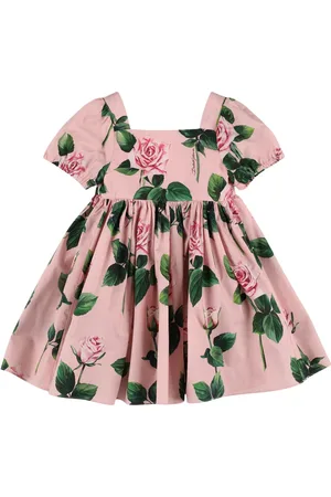 Dolce & Gabbana Vestido De Algodón Estampado