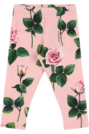Dolce & Gabbana Leggings De Jersey De Algodón Estampado