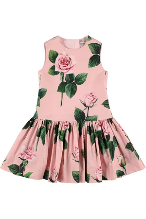 Dolce & Gabbana Vestido De Algodón Estampado
