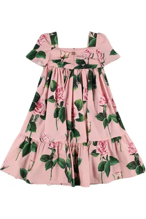 Dolce & Gabbana Vestido De Algodón Estampado