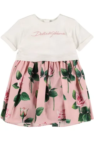 Dolce & Gabbana Vestido De Jersey De Algodón Estampado