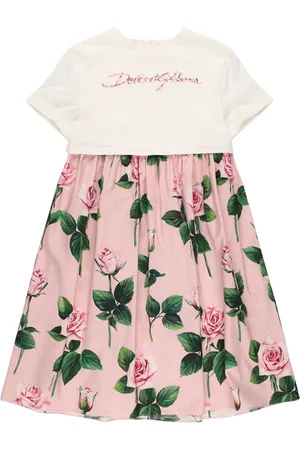 Dolce & Gabbana Vestido De Algodón Estampado