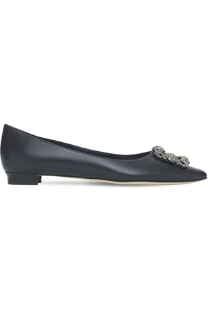 Manolo Blahnik Zapatos Planos De Piel 10mm