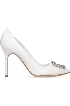 Manolo Blahnik Zapatos De Tacón De Piel 105mm