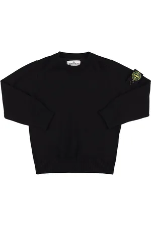 Stone Island Suéter De Punto De Lana Con Logo